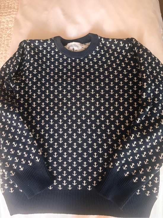 Kiel James Patrick Sweaters - Kiel James Patrick vintage Navy Anchor cotton Sweater - XS - worn once